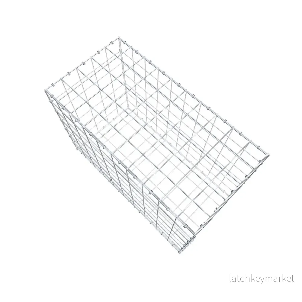 Gabion 100 cm x 70 cm x 50 cm (L x H x D), maskstorlek 10 x 10 cm, spiralring - Bild 3