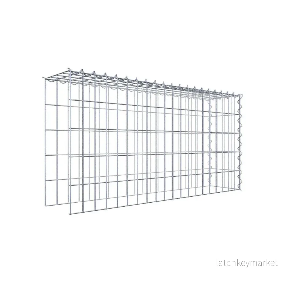 Extra gabion typ 4 100 cm x 50 cm x 20 cm (L x H x D), maskstorlek 5 cm x 10 cm, spiral Extra gabion typ 4 100 cm x 50 cm x 20 cm (L x H x D), maskstorlek 5 cm x 10 cm, spiral