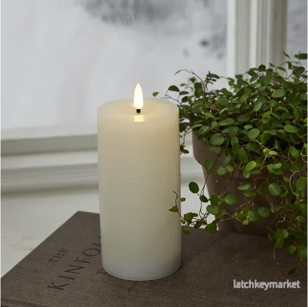 Blockljus LED Flamme Flow Vit - Bild 2
