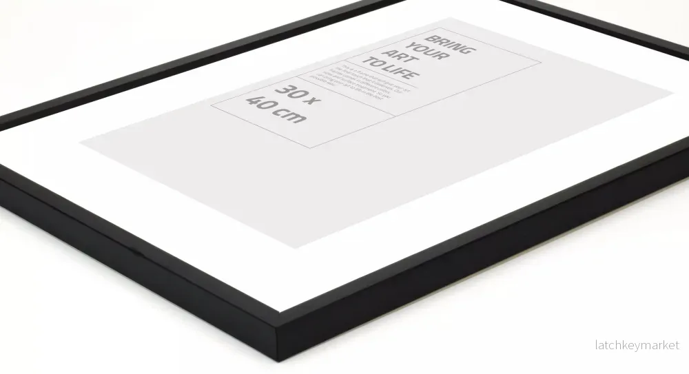 OSLO SVART med plexiglas A4 (21x30cm) - Bild 3