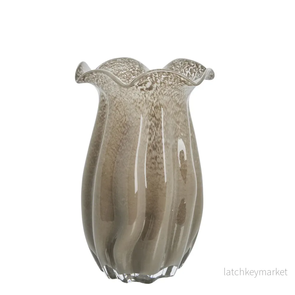 Scarlett vas H28 cm. sand glas Scarlett vas H28 cm. sand glas