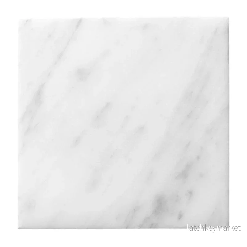 Marmorplatta Bianco Carrara 10×10 cm Marmorplatta Bianco Carrara 10×10 cm