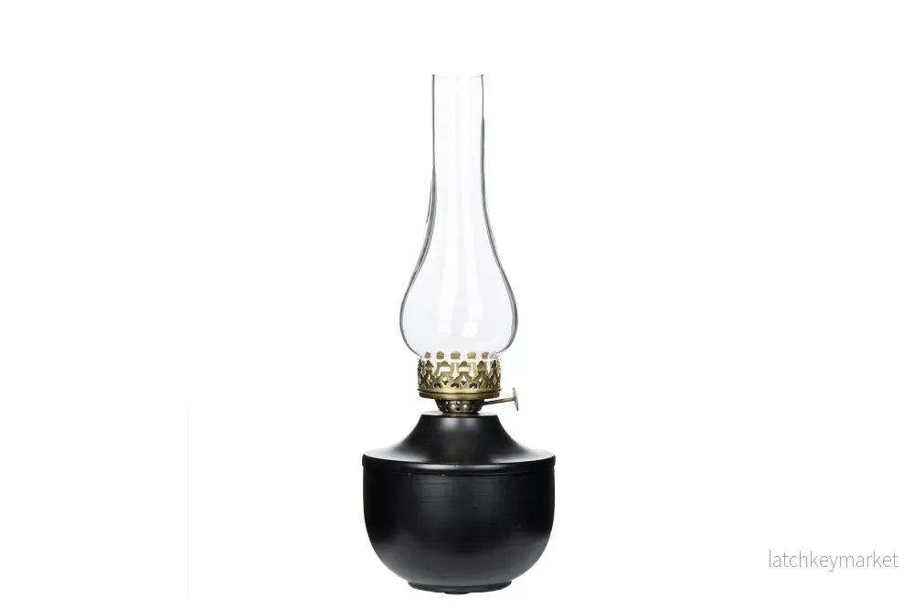Ljuslykta Lampa till värmeljus Svart Juno Ø13x34cm REA Ljuslykta Lampa till värmeljus Svart Juno Ø13x34cm REA