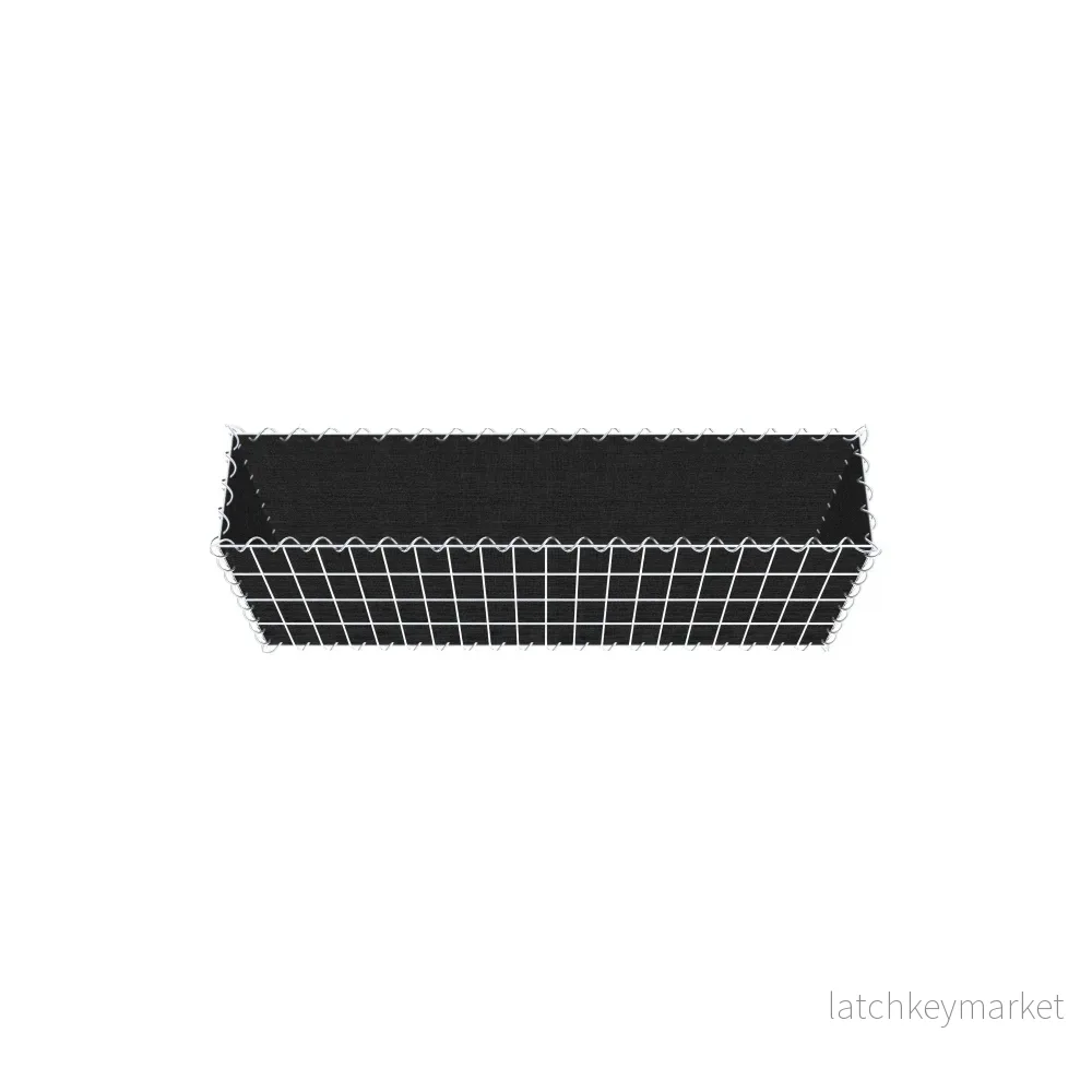 Grön gabion med fleece 100 cm x 40 cm x 20 cm (L x H x D), maskstorlek 5 cm x 10 cm, spiral - Bild 3