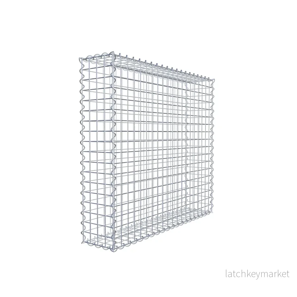 Gabion 100 cm x 90 cm x 20 cm (L x H x D), maskstorlek 5 cm x 5 cm, spiral Gabion 100 cm x 90 cm x 20 cm (L x H x D), maskstorlek 5 cm x 5 cm, spiral