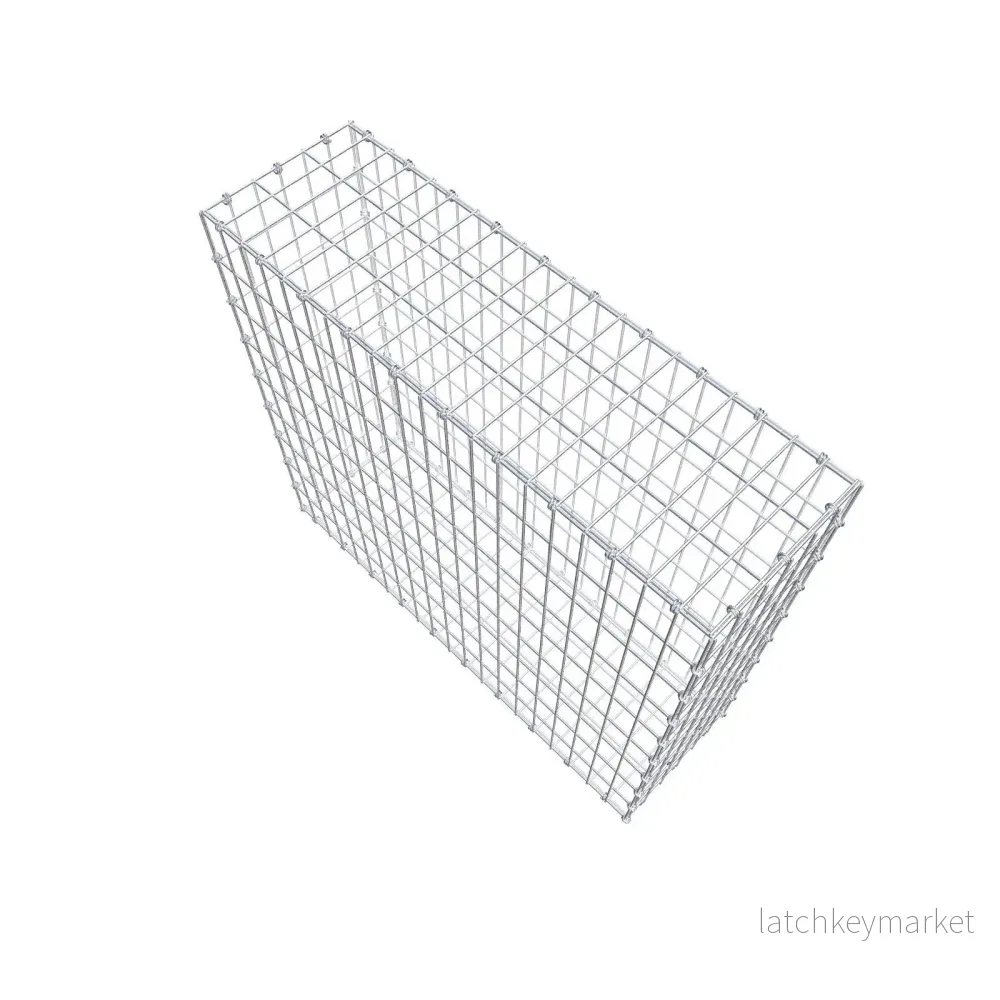 Gabion 100 cm x 90 cm x 30 cm (L x H x D), maskstorlek 5 x 10 cm, spiralring - Bild 3