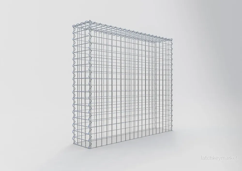 Extra gabion typ 3 100 cm x 90 cm x 20 cm (L x H x D), maskstorlek 5 cm x 5 cm, spiral - Bild 2