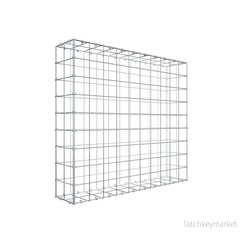 Gabion 100 cm x 90 cm x 20 cm (L x H x D), maskstorlek 10 cm x 10 cm, C-ring Gabion 100 cm x 90 cm x 20 cm (L x H x D), maskstorlek 10 cm x 10 cm, C-ring