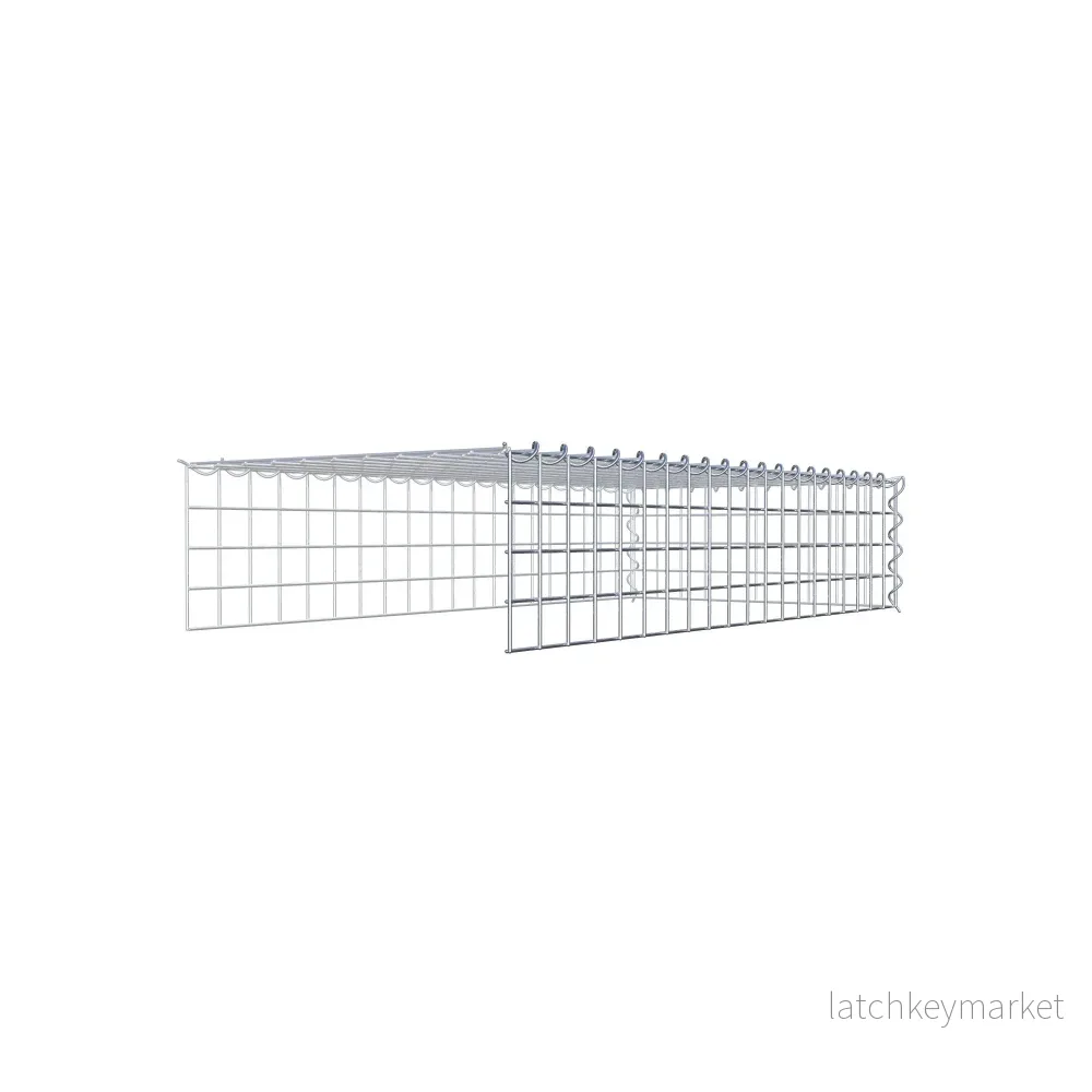 Extra gabion typ 4 100 cm x 20 cm x 50 cm (L x H x D), maskstorlek 5 cm x 5 cm, spiral - Bild 3