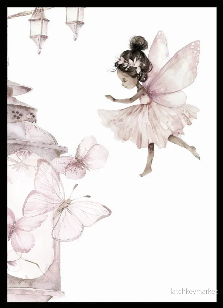 Barntavla Fairy & lantern