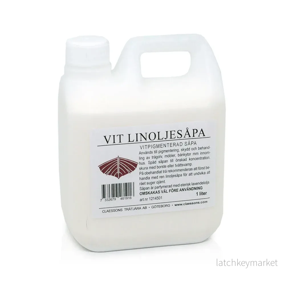 Vit linoljesåpa, 1 l