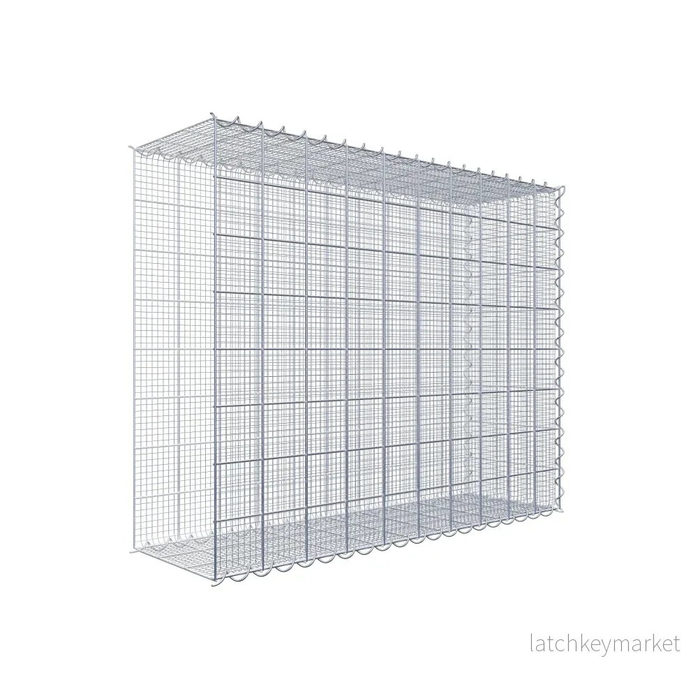 Sandodlingsgabion typ 2 100 cm x 80 cm x 30 cm (L x H x D), maskstorlek 10 cm x 10 cm, spiral