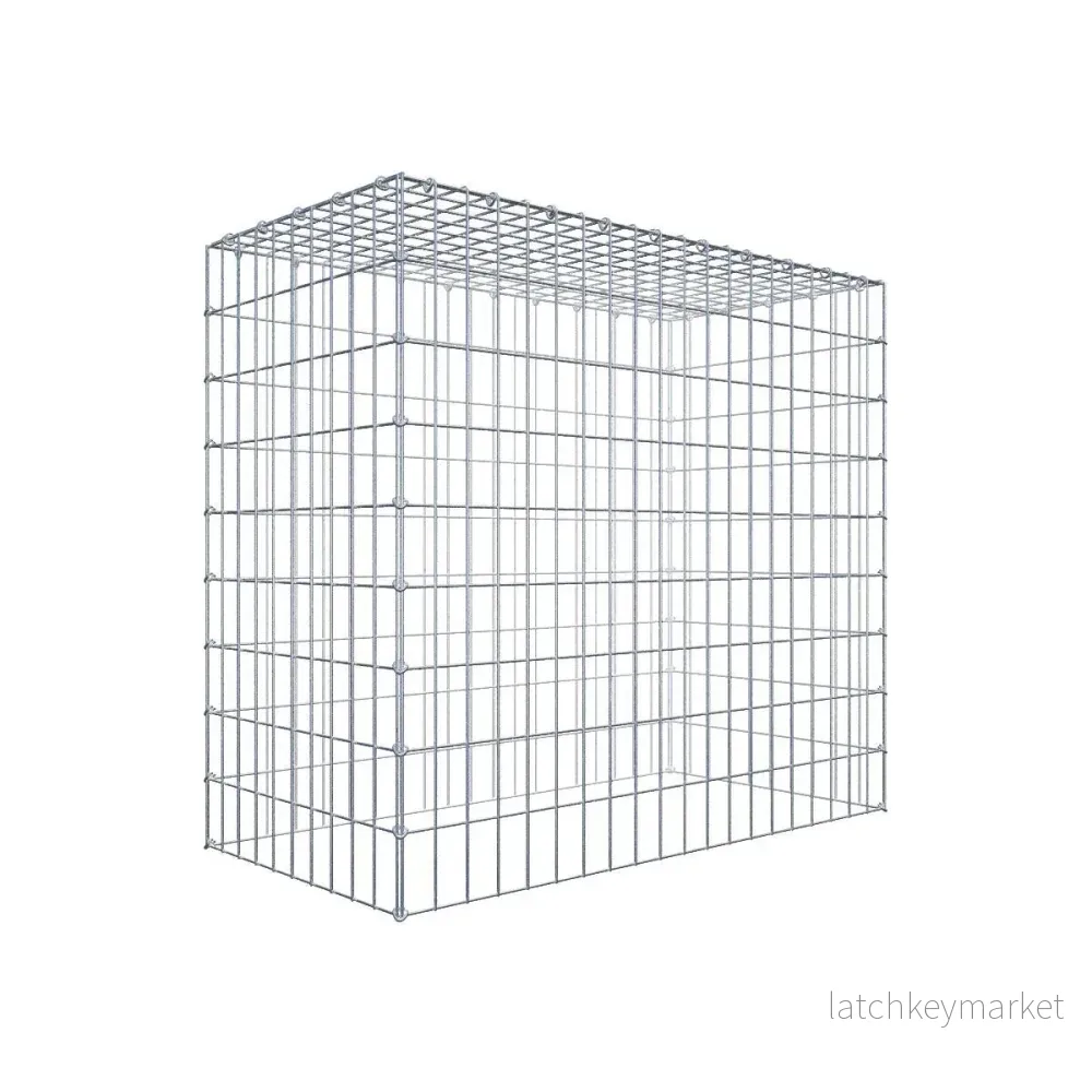 Typ 3 påbyggnadsgabion 100 cm x 90 cm x 50 cm (L x H x D), maskstorlek 5 cm x 10 cm, C-ring Typ 3 påbyggnadsgabion 100 cm x 90 cm x 50 cm (L x H x D), maskstorlek 5 cm x 10 cm, C-ring