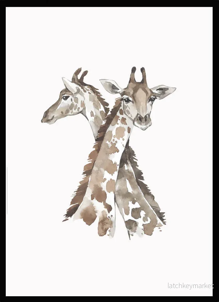 Barntavla - Giraffer