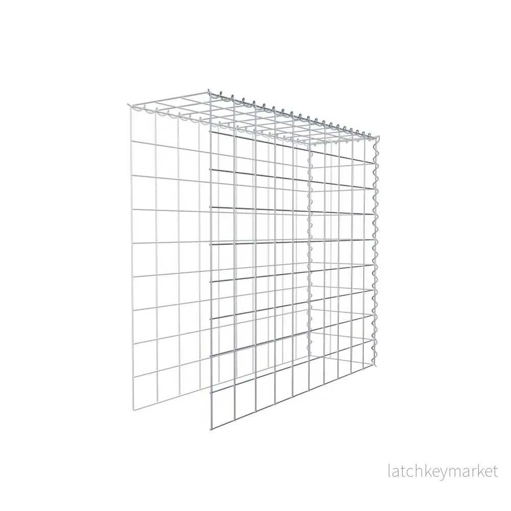 Påväxt gabion typ 4 100 cm x 90 cm x 30 cm (L x H x D), maskstorlek 10 cm x 10 cm, spiral - Bild 3