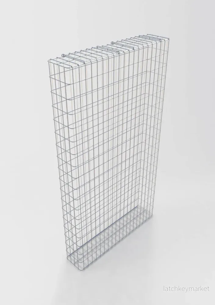 Varmförzinkad gabion 102 cm x 182 cm x 22 cm, maskstorlek 5 cm x 10 cm, försvetsad Varmförzinkad gabion 102 cm x 182 cm x 22 cm, maskstorlek 5 cm x 10 cm, försvetsad