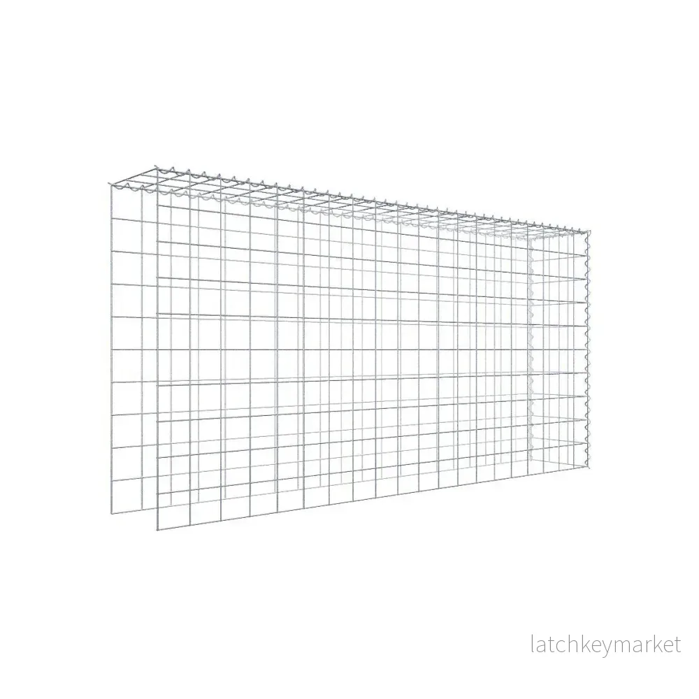 Extra gabion typ 4 200 cm x 100 cm x 30 cm (L x H x D), maskstorlek 10 cm x 10 cm, spiral Extra gabion typ 4 200 cm x 100 cm x 30 cm (L x H x D), maskstorlek 10 cm x 10 cm, spiral