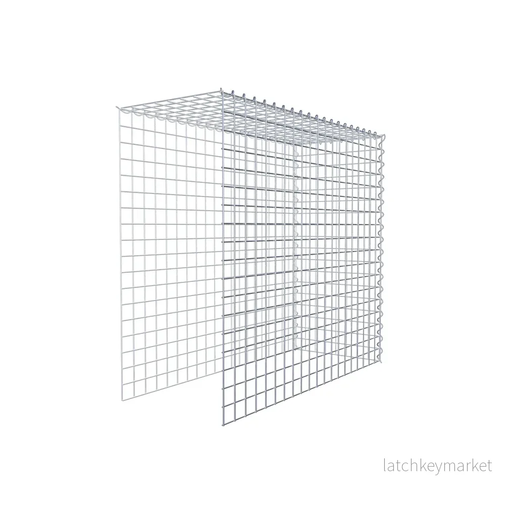 Extra gabion typ 4 100 cm x 90 cm x 40 cm (L x H x D), maskstorlek 5 cm x 5 cm, spiral - Bild 3