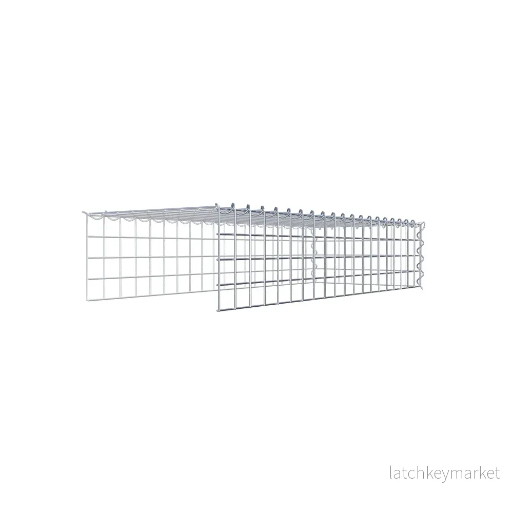 Extra gabion typ 4 100 cm x 20 cm x 40 cm (L x H x D), maskstorlek 5 cm x 5 cm, spiral - Bild 3