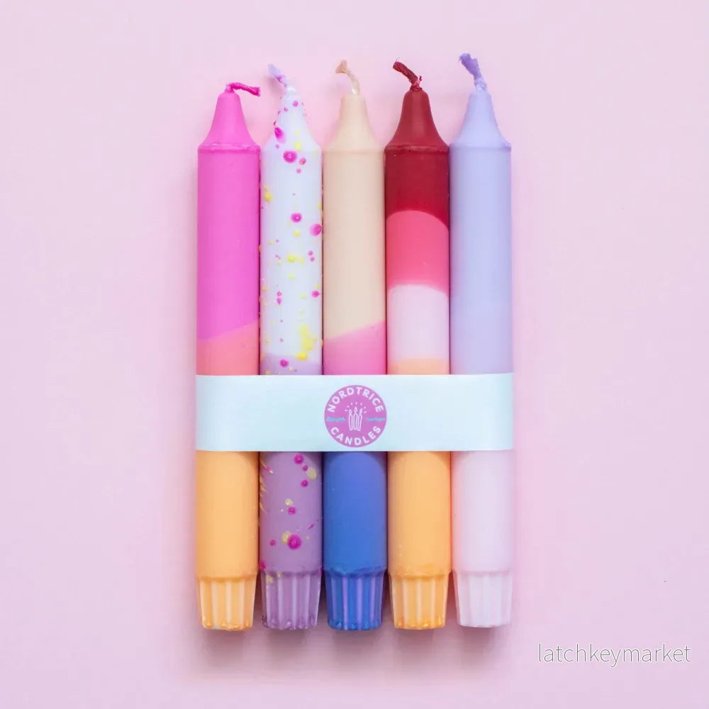 Candles Pastel Party Sunset Mix 5-p