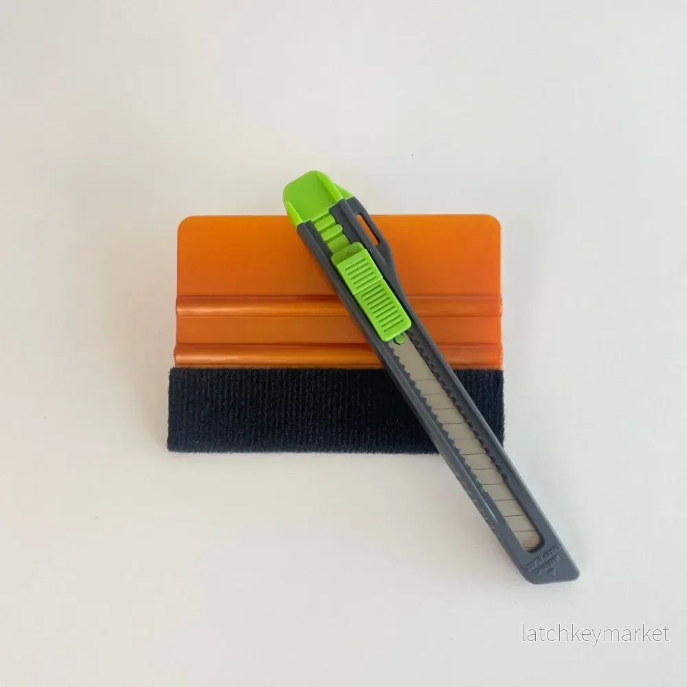 Filtskrapa + kniv Filtskrapa + kniv