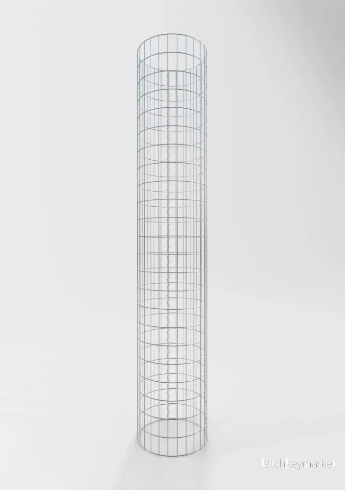 Gabionpelare rund 42 cm diameter, 230 cm höjd, maskstorlek 5 cm x 10 cm - Bild 2