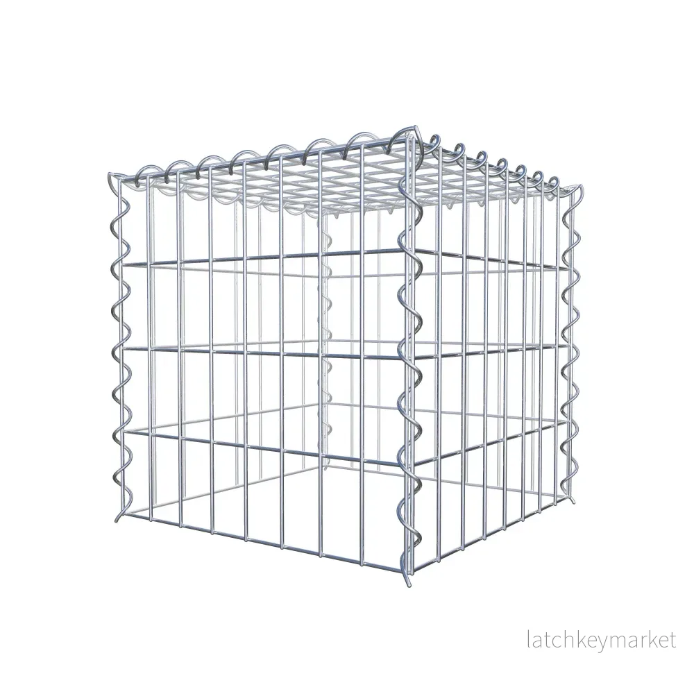 Extra gabion typ 3 40 cm x 40 cm x 40 cm (L x H x D), maskstorlek 5 cm x 10 cm, spiral - Bild 3