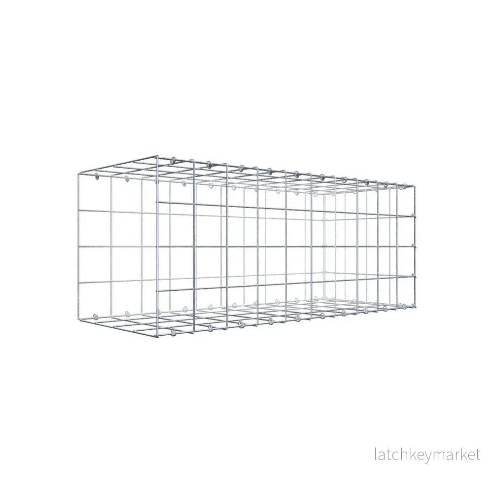 Typ 2 påbyggnadsgabion 100 cm x 40 cm x 40 cm (L x H x D), maskstorlek 10 cm x 10 cm, C-ring Typ 2 påbyggnadsgabion 100 cm x 40 cm x 40 cm (L x H x D), maskstorlek 10 cm x 10 cm, C-ring