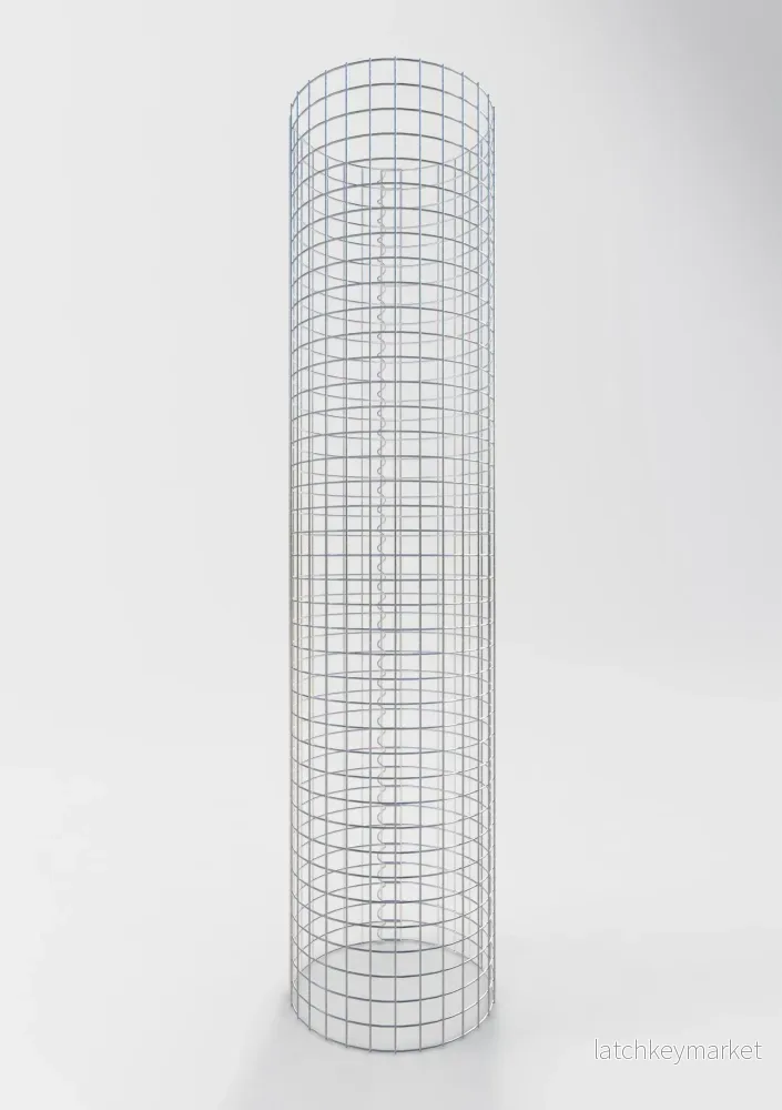 Gabionpelare rund 47 cm diameter, 200 cm höjd, maskstorlek 5 cm x 5 cm - Bild 2