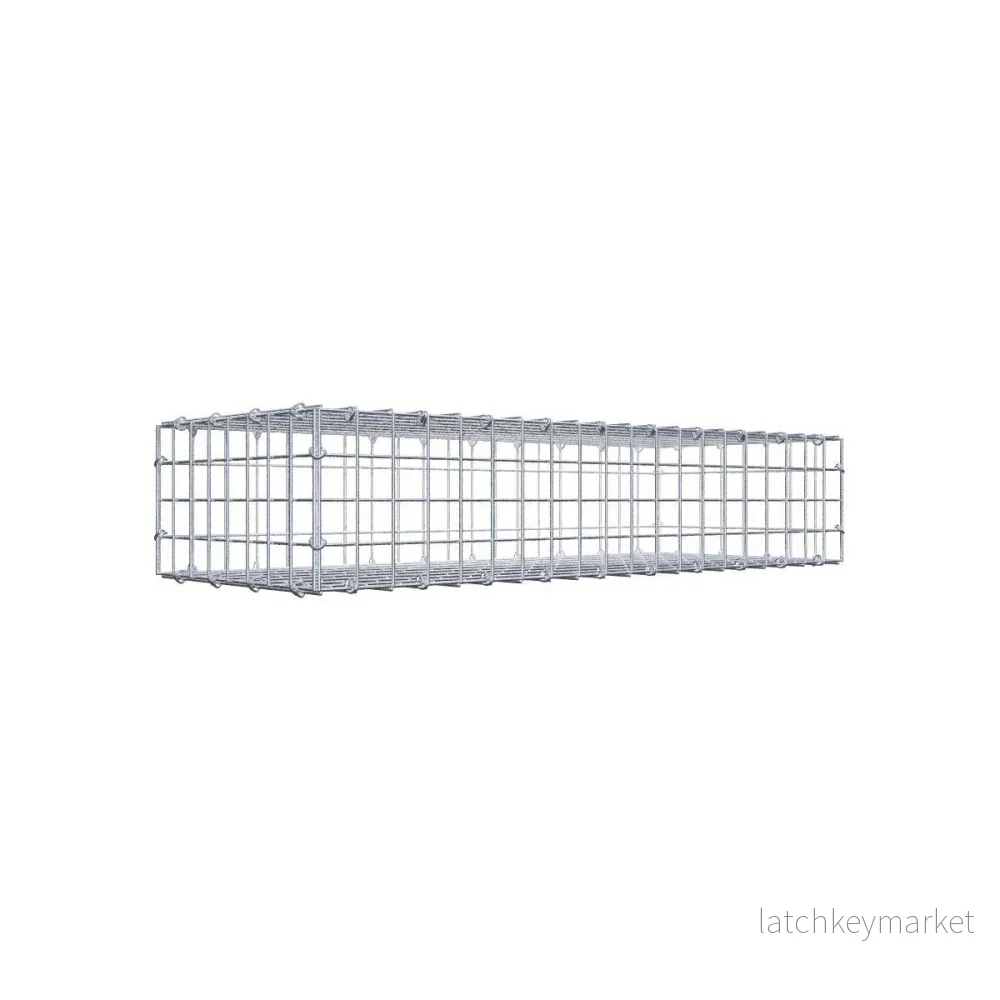 Gabion 100 cm x 20 cm x 40 cm (L x H x D), maskstorlek 5 cm x 5 cm, C-ring Gabion 100 cm x 20 cm x 40 cm (L x H x D), maskstorlek 5 cm x 5 cm, C-ring