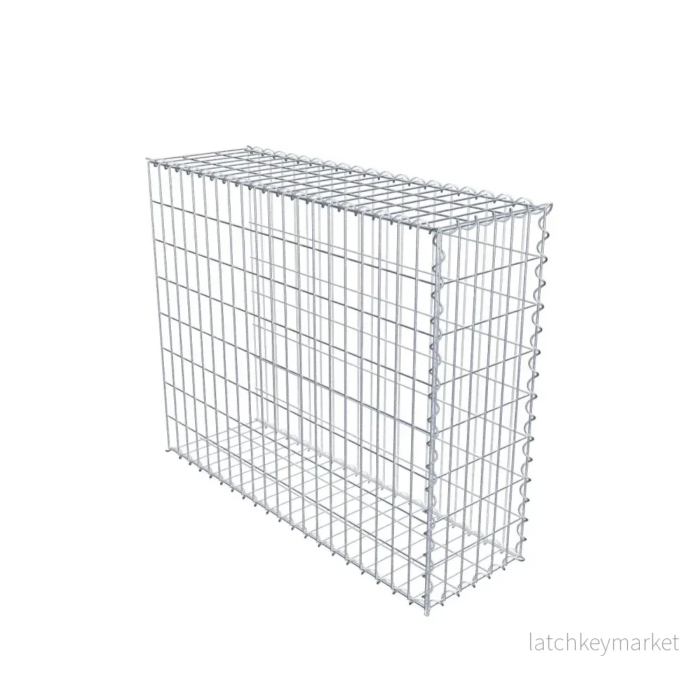 Påväxt gabion typ 2 100 cm x 80 cm x 30 cm (L x H x D), maskstorlek 5 cm x 10 cm, spiral