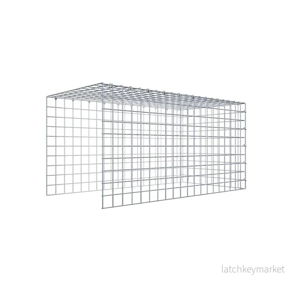 Extra gabion typ 4 100 cm x 50 cm x 50 cm (L x H x D), maskstorlek 5 cm x 5 cm, C-ring Extra gabion typ 4 100 cm x 50 cm x 50 cm (L x H x D), maskstorlek 5 cm x 5 cm, C-ring