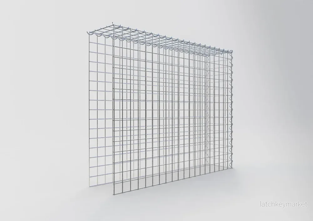 Extra gabion typ 4 100 cm x 80 cm x 20 cm (L x H x D), maskstorlek 5 cm x 5 cm, spiral - Bild 2