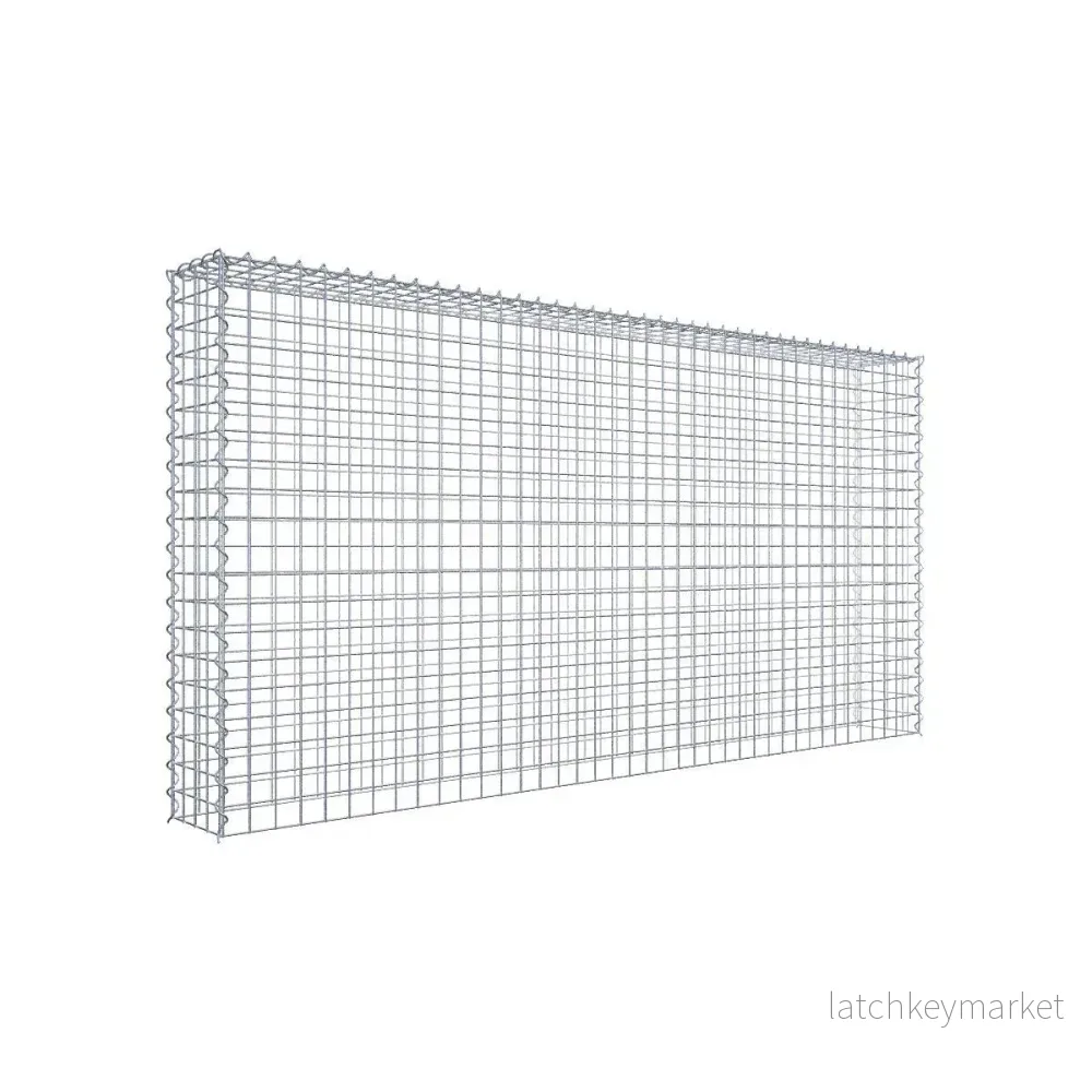 Extra gabion typ 3 200 cm x 100 cm x 20 cm (L x H x D), maskstorlek 5 cm x 5 cm, spiral Extra gabion typ 3 200 cm x 100 cm x 20 cm (L x H x D), maskstorlek 5 cm x 5 cm, spiral