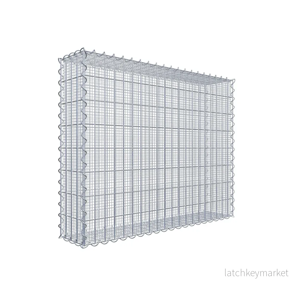 Sandgabion 100 cm x 80 cm x 20 cm (L x H x D), maskstorlek 5 cm x 10 cm, spiral