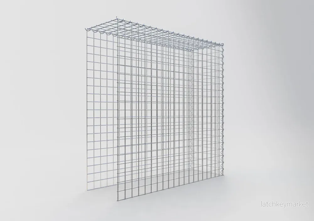 Extra gabion typ 4 100 cm x 100 cm x 30 cm (L x H x D), maskstorlek 5 cm x 5 cm, spiral - Bild 2