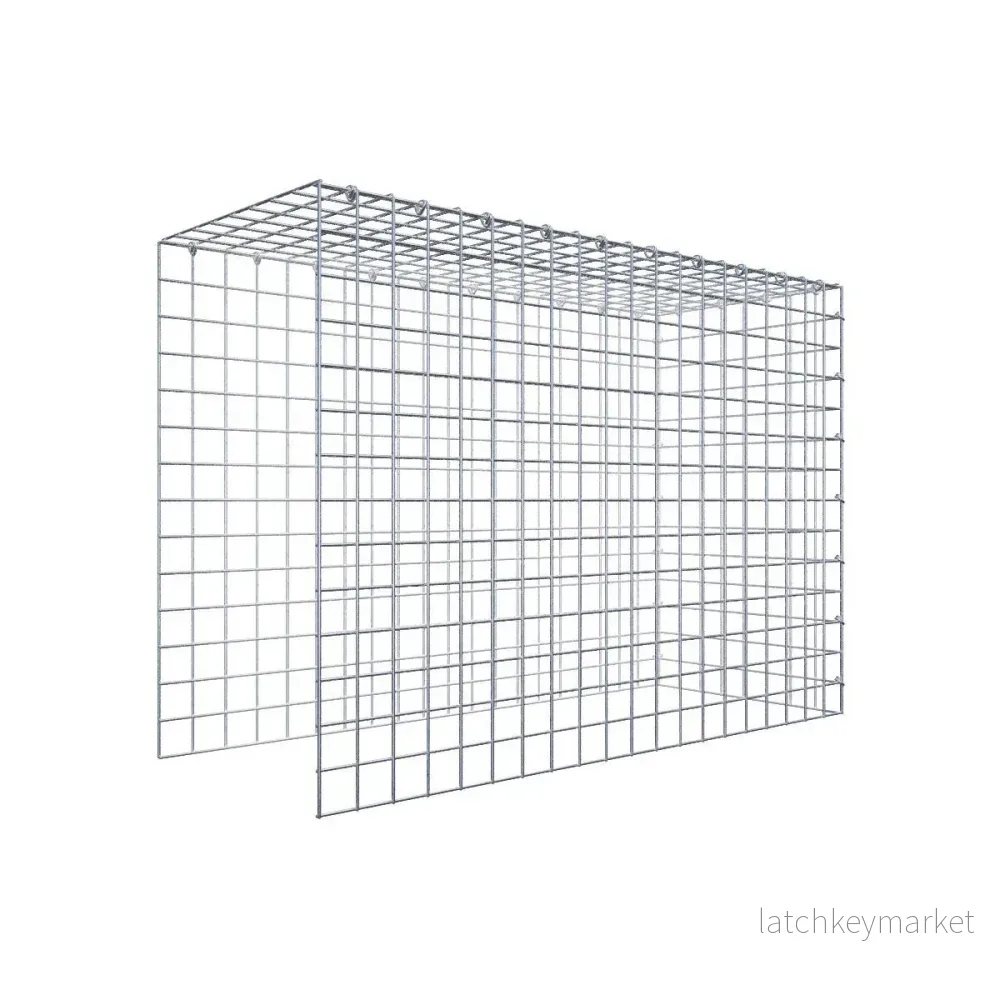 Typ 4 påbyggnadsgabion 100 cm x 70 cm x 40 cm (L x H x D), maskstorlek 5 cm x 5 cm, C-ring Typ 4 påbyggnadsgabion 100 cm x 70 cm x 40 cm (L x H x D), maskstorlek 5 cm x 5 cm, C-ring