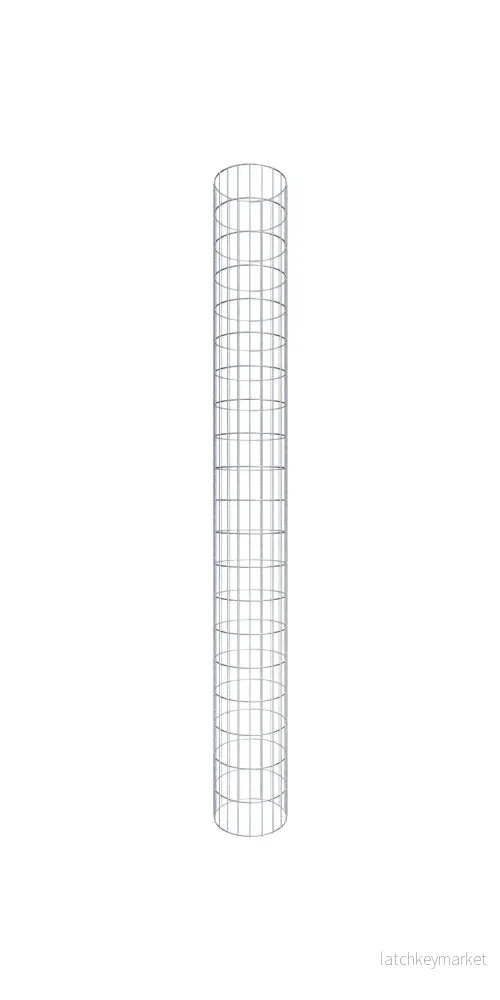 Gabionpelare rund 32 cm diameter, 200 cm höjd, maskstorlek 5 cm x 10 cm Gabionpelare rund 32 cm diameter, 200 cm höjd, maskstorlek 5 cm x 10 cm