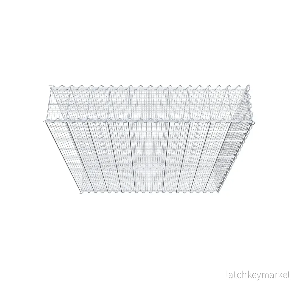 Grusodling gabion typ 2 100 cm x 100 cm x 20 cm (L x H x D), maskstorlek 10 cm x 10 cm, spiral - Bild 3
