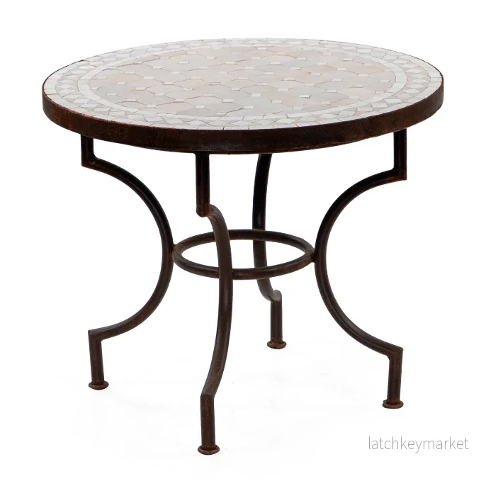 Moroccan Mosaic Table ‘Beige/white’ - Bild 2