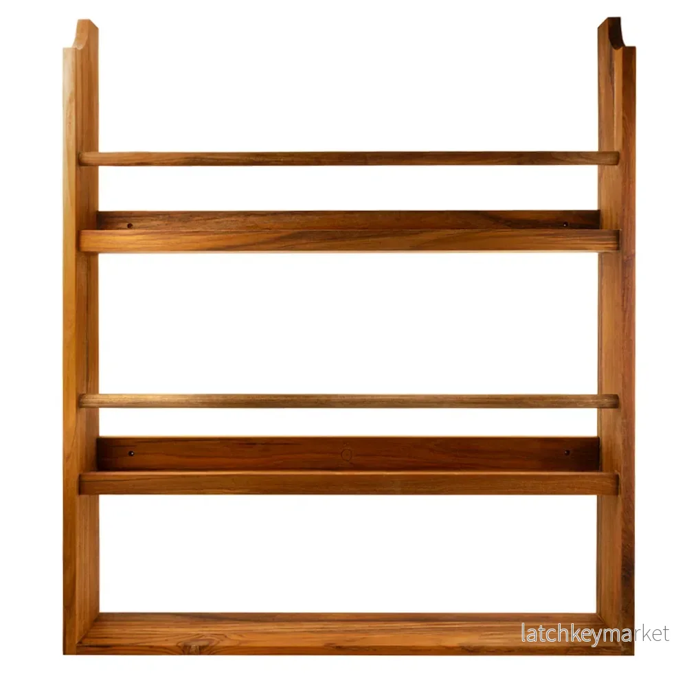 Tallrikshylla Ella i teak