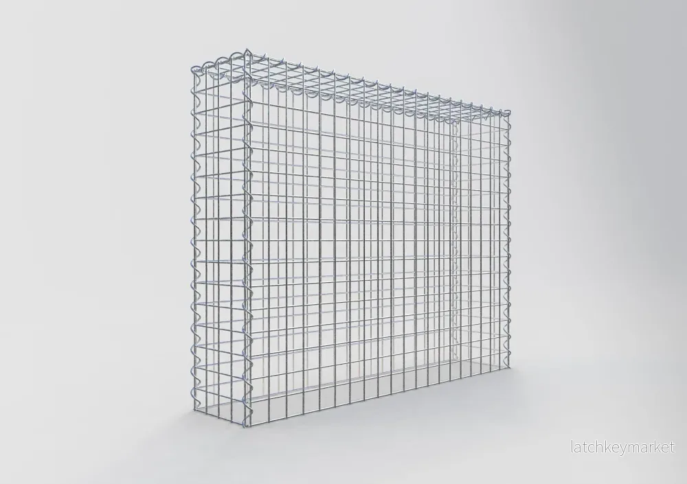 Extra gabion typ 3 100 cm x 80 cm x 20 cm (L x H x D), maskstorlek 5 cm x 5 cm, spiral - Bild 2