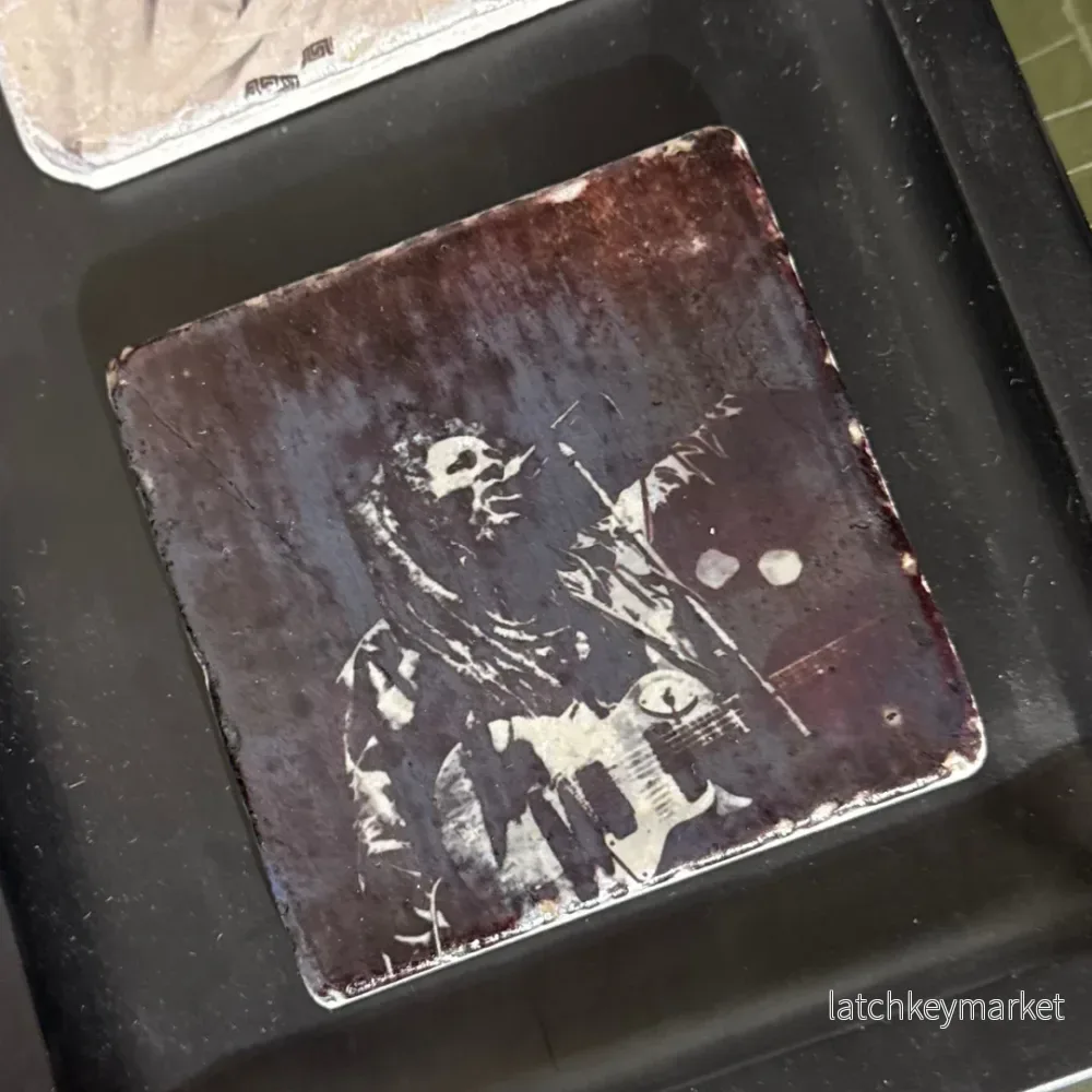 Glasunderlägg marmor Jimi Hendrix