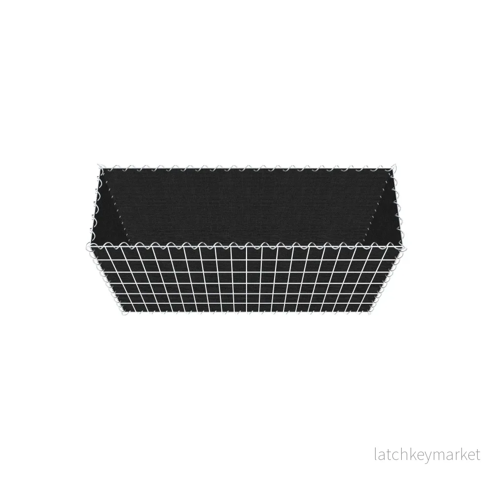 Grön gabion med fleece 100 cm x 60 cm x 30 cm (L x H x D), maskstorlek 5 cm x 10 cm, spiral - Bild 3