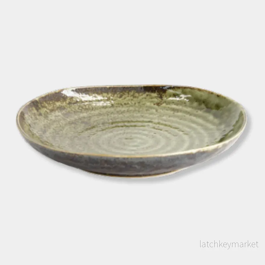 Dessertfat Shinryoku Grön TDS Ø 22.7×4.4 cm