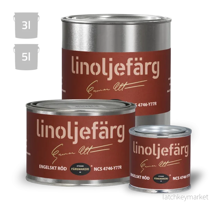 Engelskt röd Linoljefärg Engelskt röd Linoljefärg