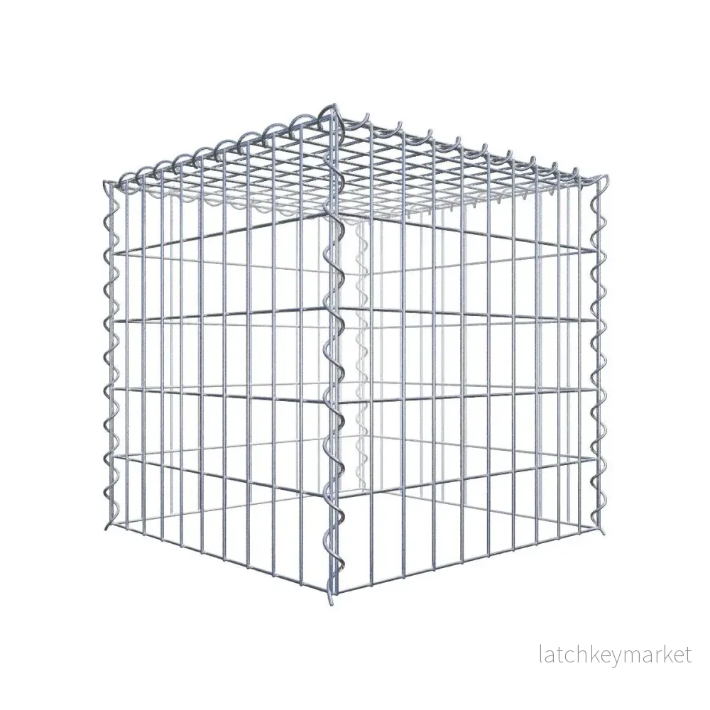 Påväxt gabion typ 3 50 cm x 50 cm x 50 cm (L x H x D), maskstorlek 5 cm x 10 cm, spiral