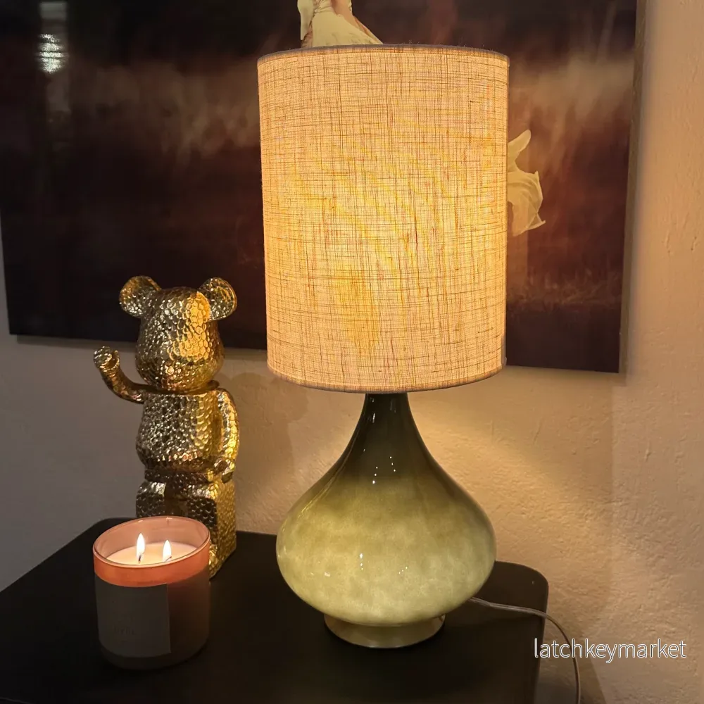 Lampa Flavia Mini Svart Lino Crudo Lampa Flavia Mini Svart Lino Crudo