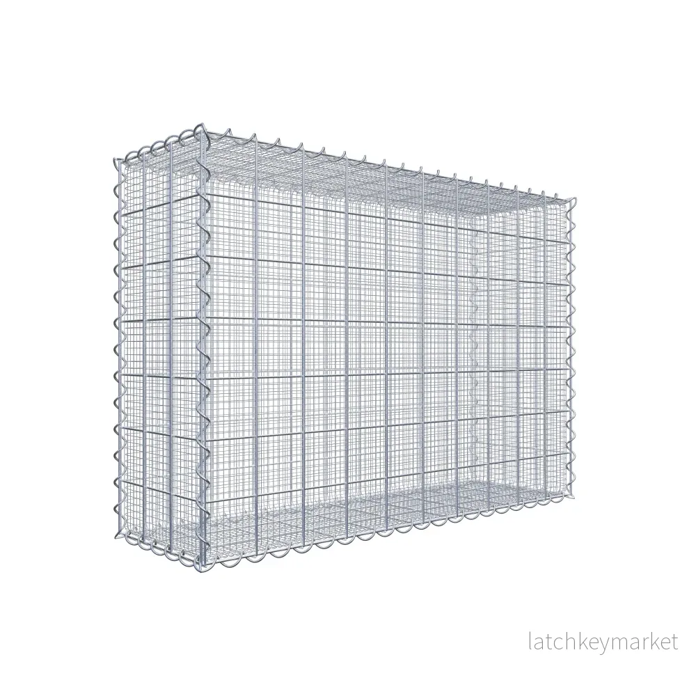 Sandgabion 100 cm x 70 cm x 30 cm (L x H x D), maskstorlek 10 cm x 10 cm, spiral