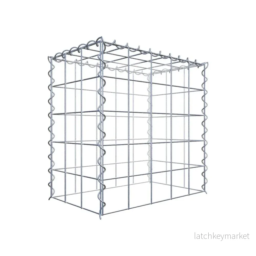 Extra gabion typ 3 50 cm x 50 cm x 30 cm (L x H x D), maskstorlek 10 cm x 10 cm, spiral Extra gabion typ 3 50 cm x 50 cm x 30 cm (L x H x D), maskstorlek 10 cm x 10 cm, spiral